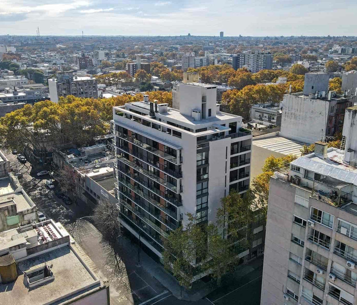 Vista aérea del edificio Munich, en Cordón